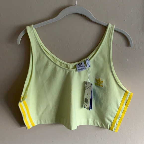 adidas Tops - Adidas yellow cropped tank! NWT
